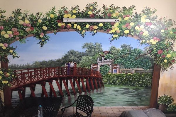 Vẽ tranh tường quán ăn
